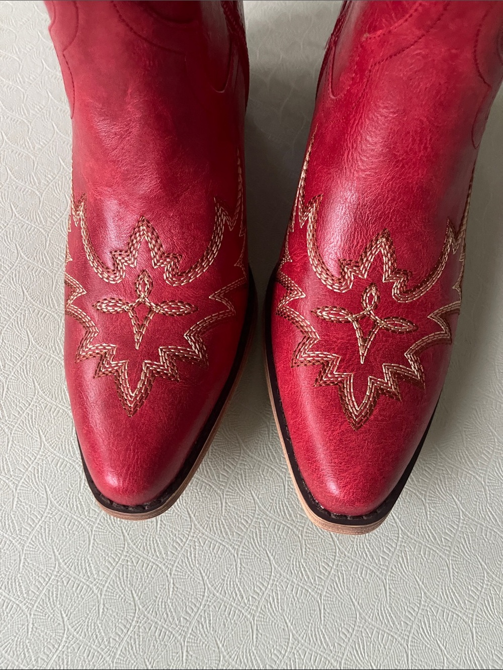 Rivalran Red Tall Western Cowgirl Boots **Price is Firm** Sz 9 - Picture 3 of 8